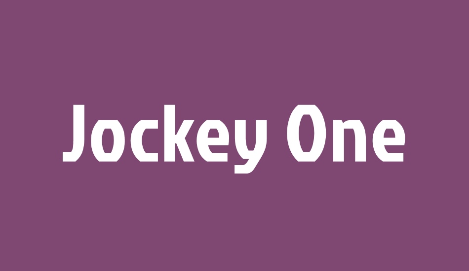 jockey-one font big