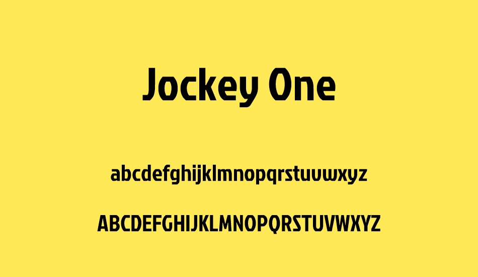 jockey-one font