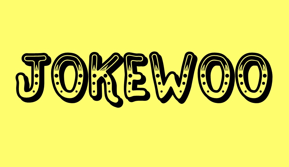 jokewood font big