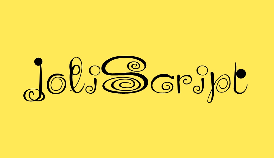 joliscript font big