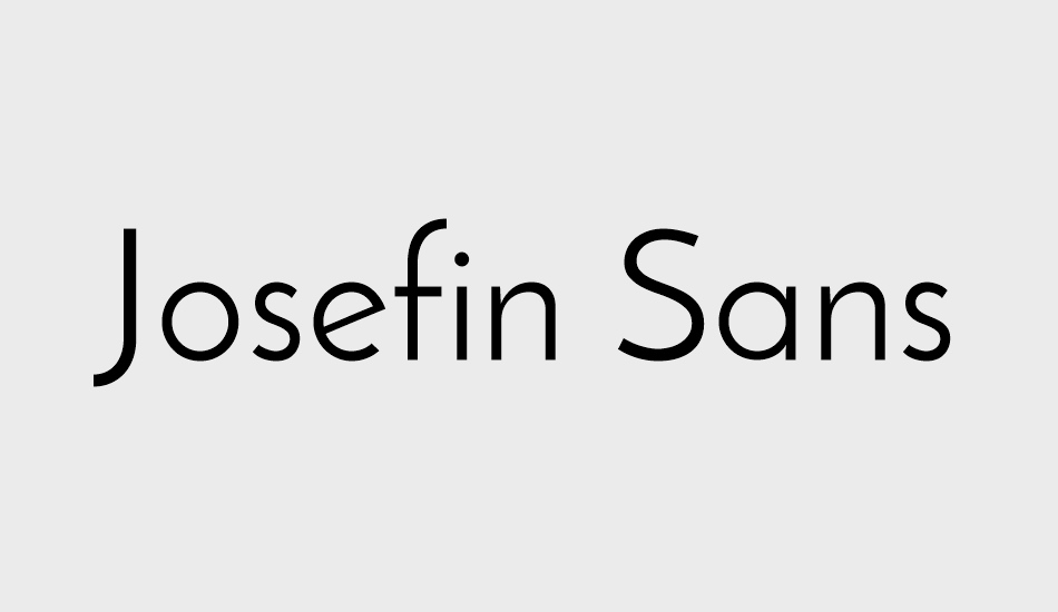 josefin-sans font big