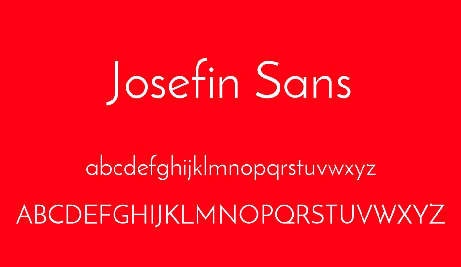 josefin-sans font