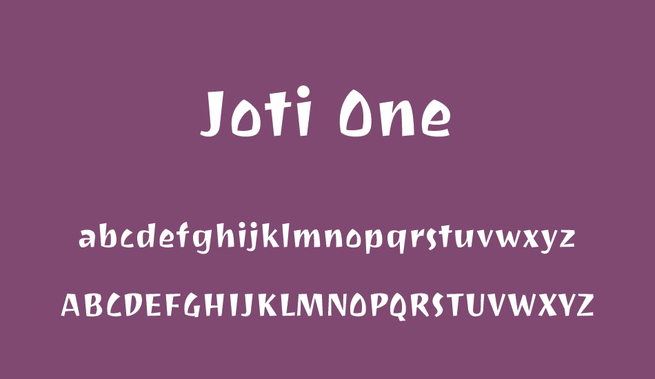 joti-one font
