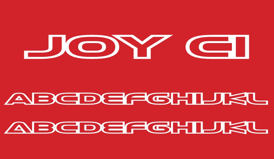 joy-circuit font