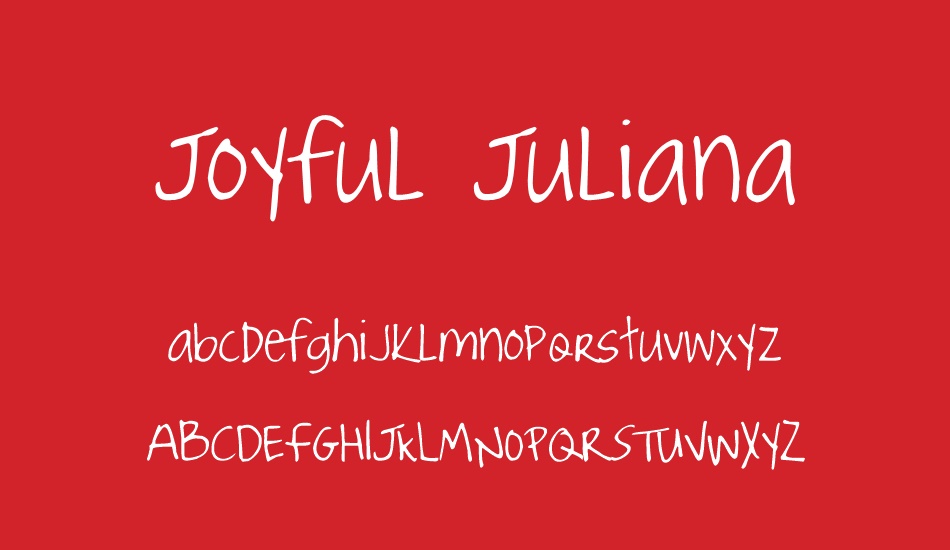 joyful-juliana font