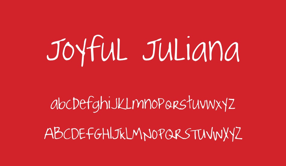 joyful-juliana font