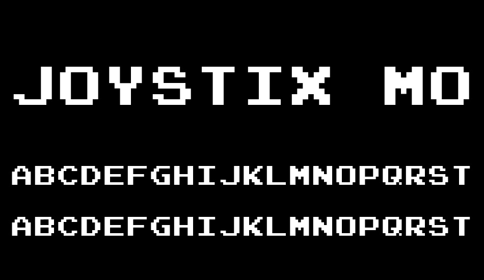 joystix-monospace font