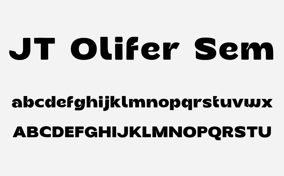 JT Olifer font