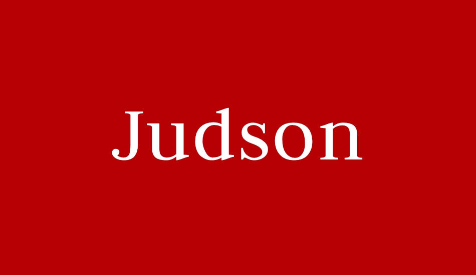 judson font big