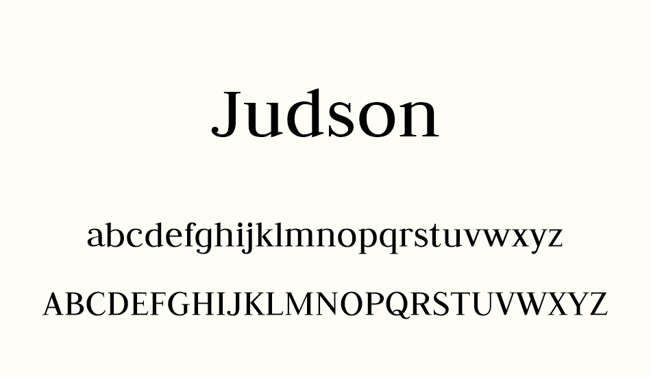 judson font