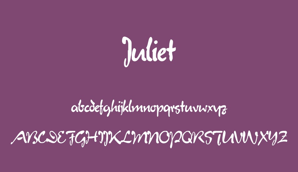 juliet font