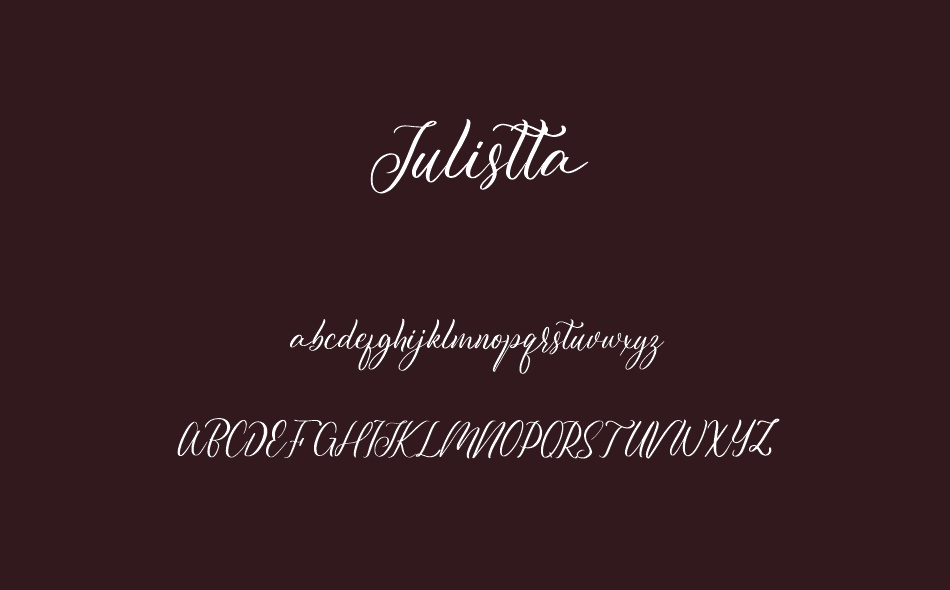 Julistta font