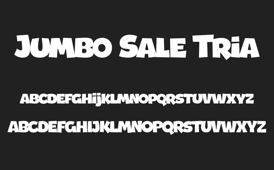Jumbo Sale font