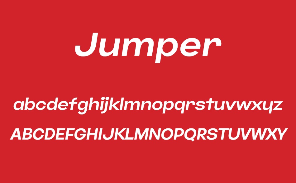 Jumper font