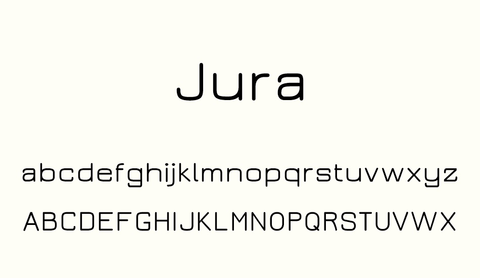 jura font