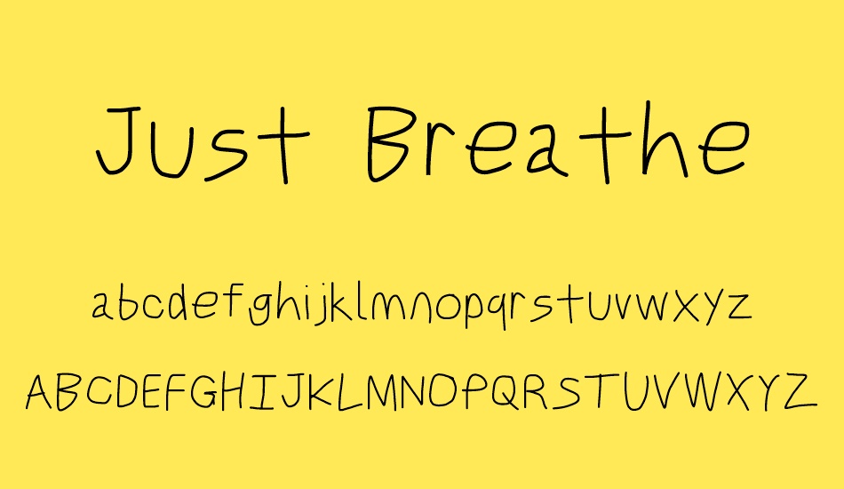 just-breathe font
