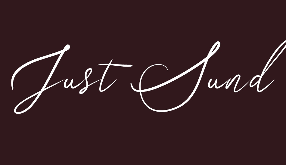 just-sunday font big