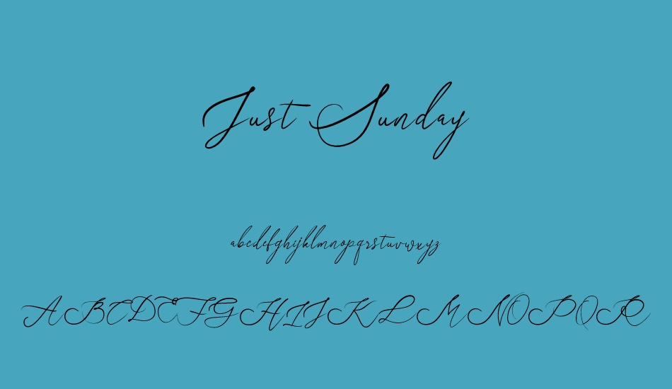 just-sunday font