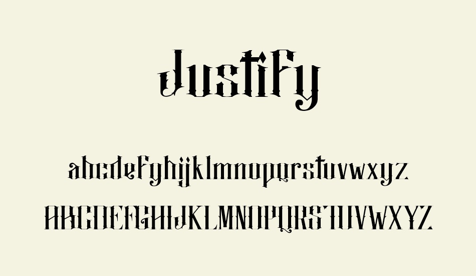justify font