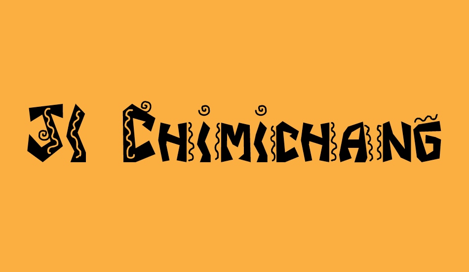 jı-chimichanga font big