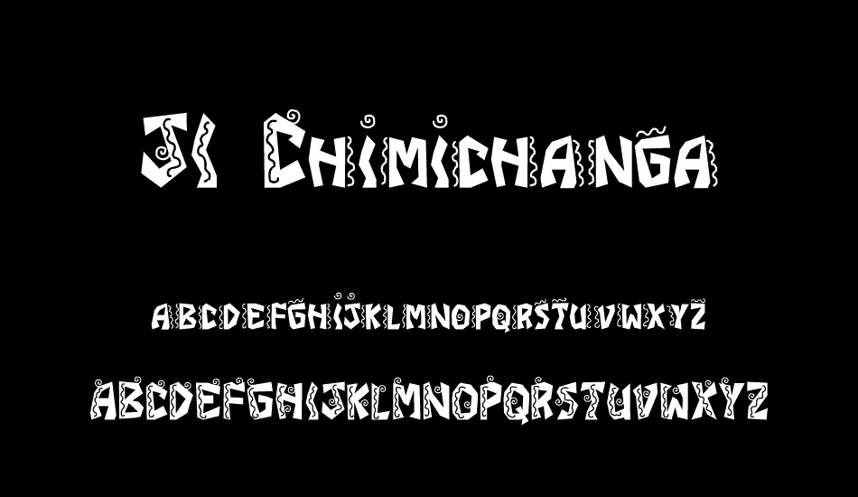 jı-chimichanga font