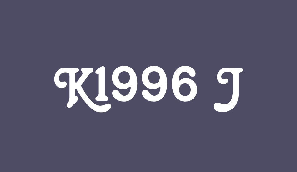 k1996-j font big
