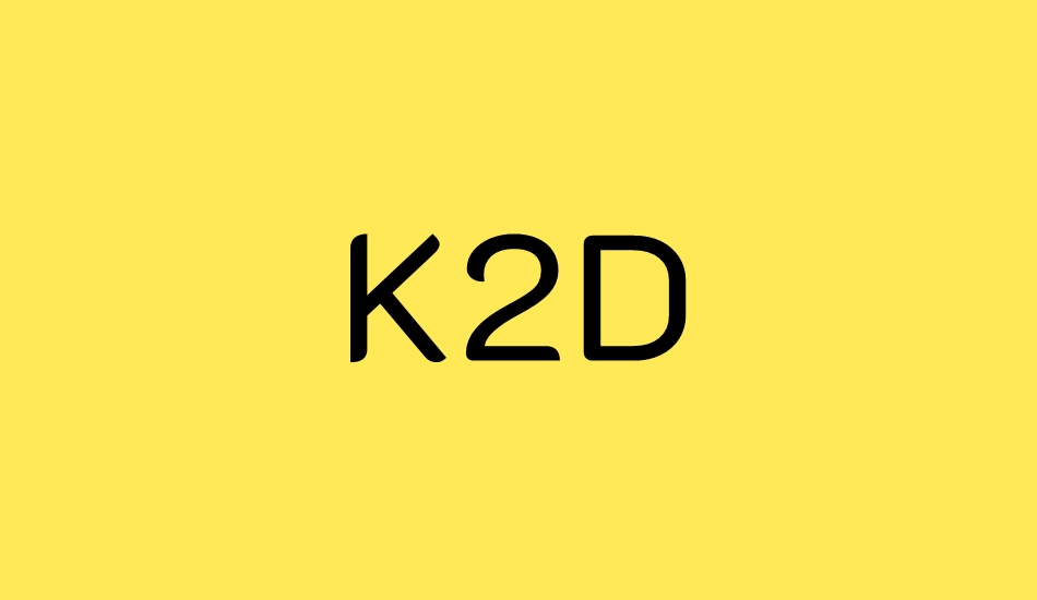 k2d font big