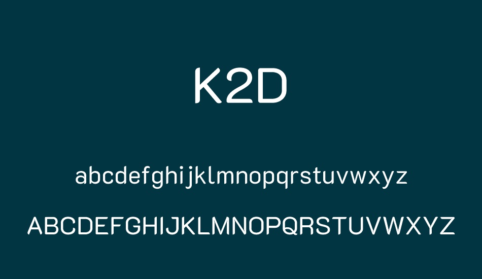 k2d font