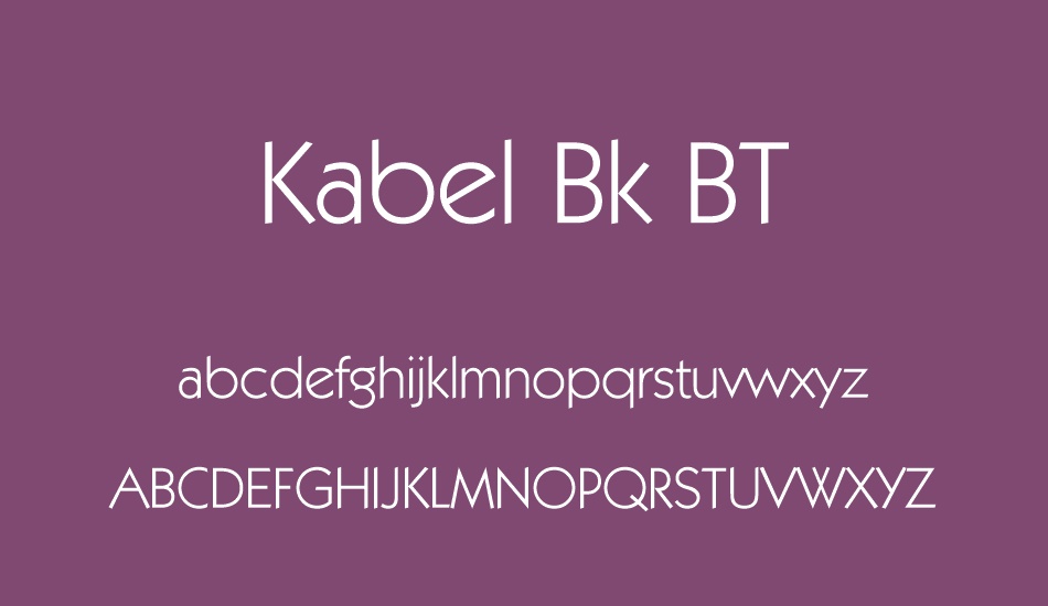 kabel-bk-bt font