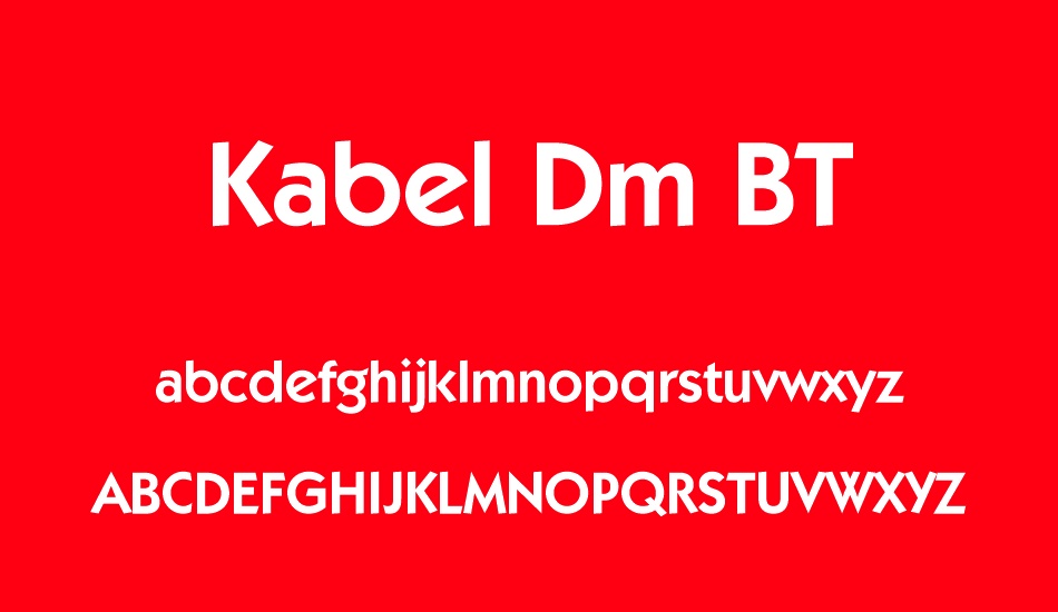 kabel-dm-bt font