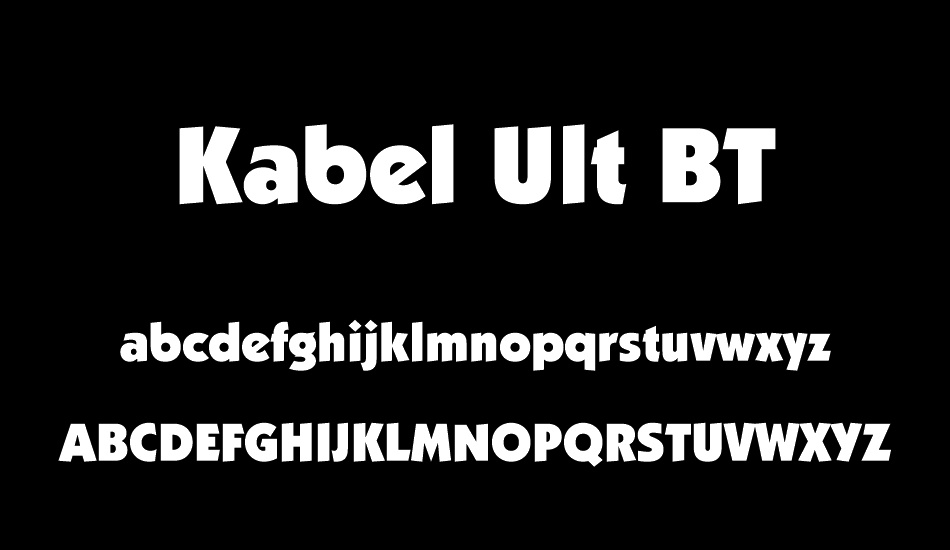 kabel-ult-bt font