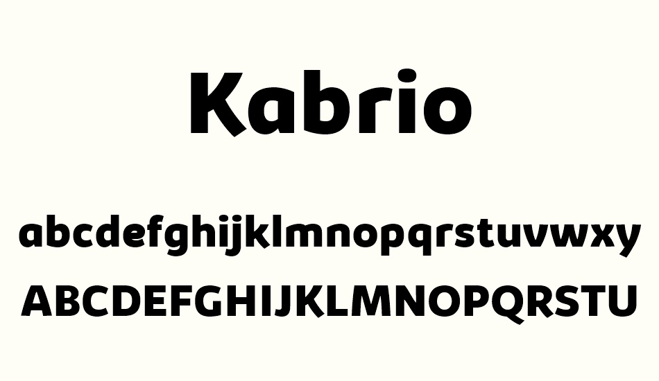 kabrio font