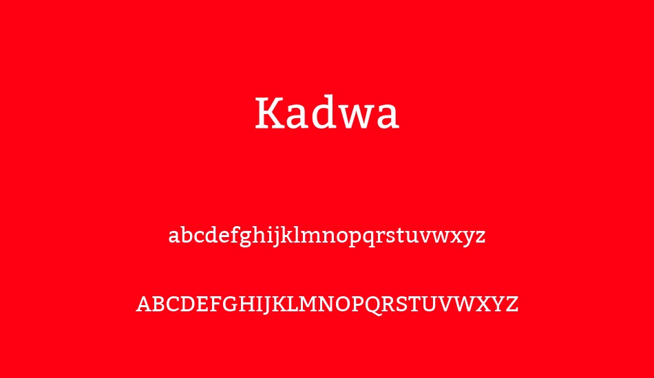 kadwa font