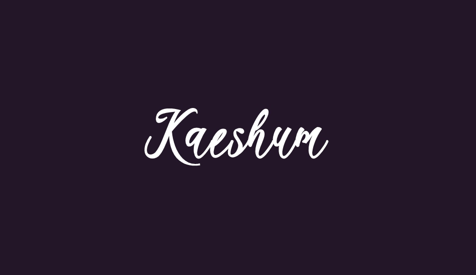 kaeshum font big