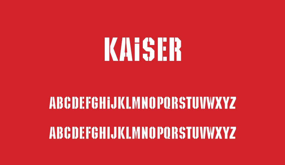 kaiser font