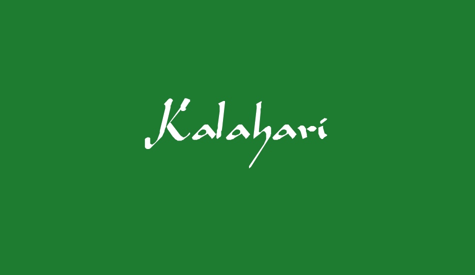 kalahari font big