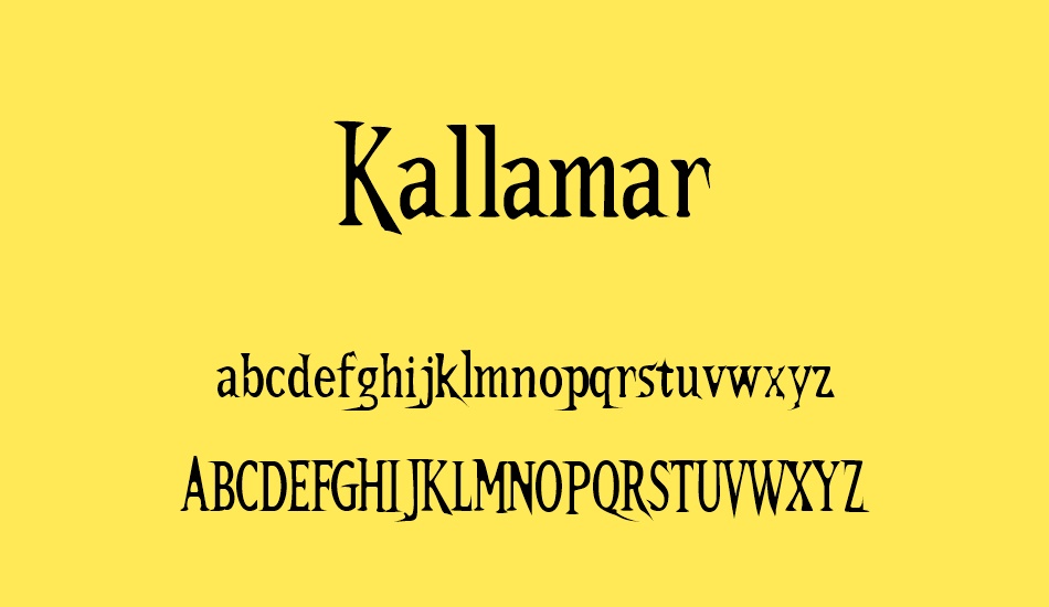 kallamar font