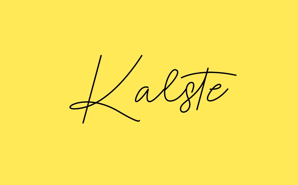 Kalste font - Font Tr