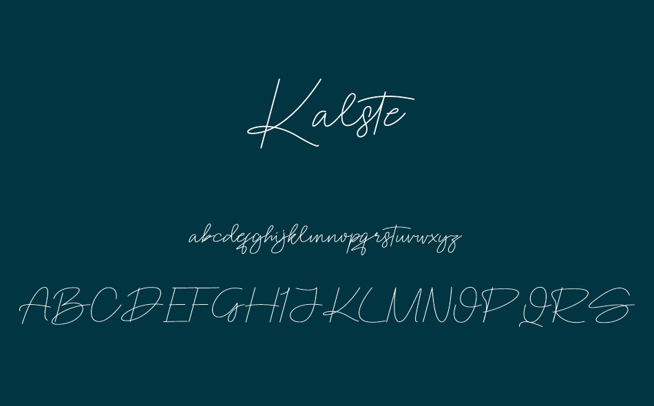 Kalste font