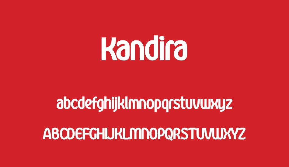 kandira-personal font