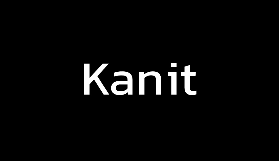 kanit font big