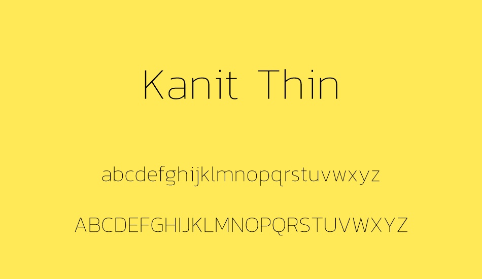 kanit-thin font