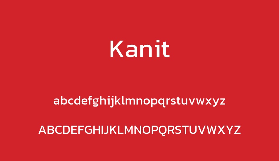 kanit font