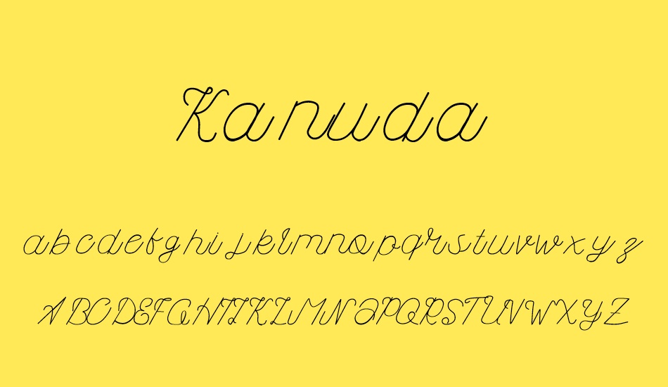 kanuda font