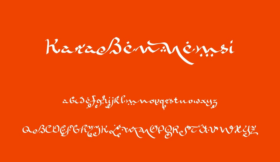 karabennemsi font