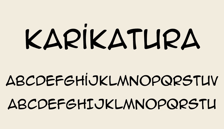 karikatura font