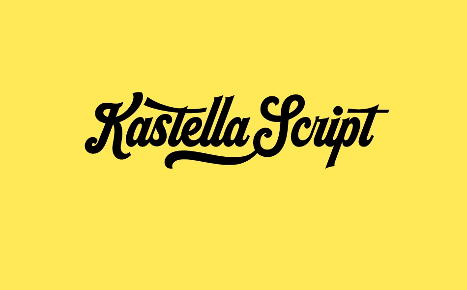 Kastella Script font big