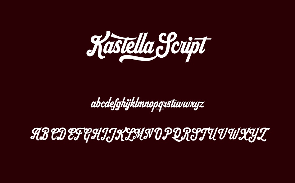 Kastella Script font