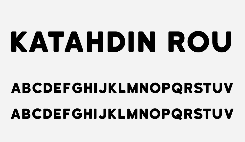 katahdin-round font