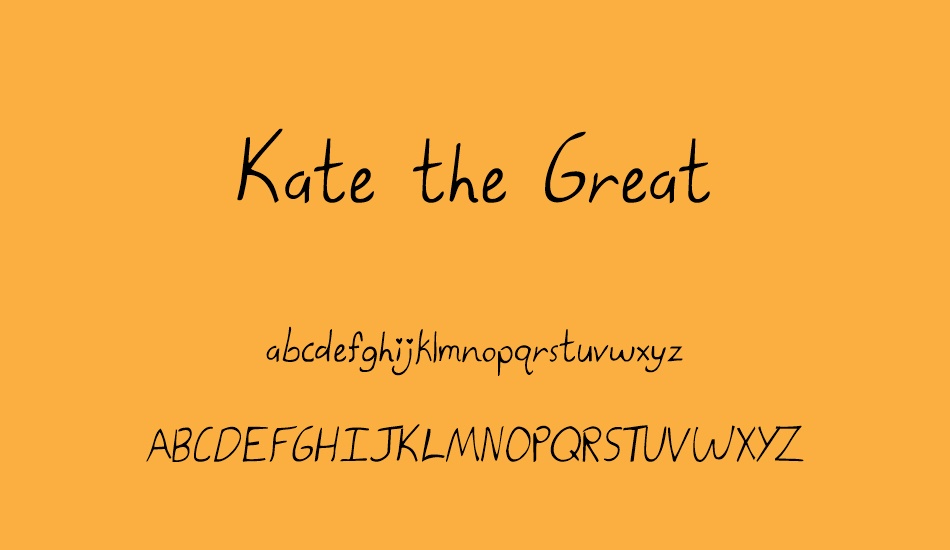 kate-the-great font